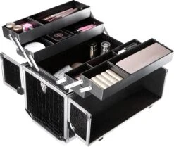 A.T. Shop Cosmeticakoffer, Make-up Koffer, Beauty Case, Bewaren Van Make-up, Nagellak. Zwart 13 A.T. Shop Cosmeticakoffer, Make-up Koffer, Beauty Case, Bewaren Van Make-up, Nagellak. Zwart -Modecosmetica Winkel 1200x1016 3