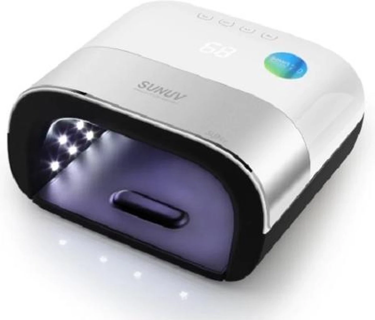 NAGELLAMP - Professionele Nageldroger - 48 Watt - LED UV Nagellamp - Gel Nagellak - 36 LEDlampjes - SMART Sensor – Timer - Nagel Gellak - Wit/Zilver 5 NAGELLAMP - Professionele Nageldroger - 48 Watt - LED UV Nagellamp - Gel Nagellak - 36 LEDlampjes - SMART Sensor – Timer - Nagel Gellak - Wit/Zilver - Image 3