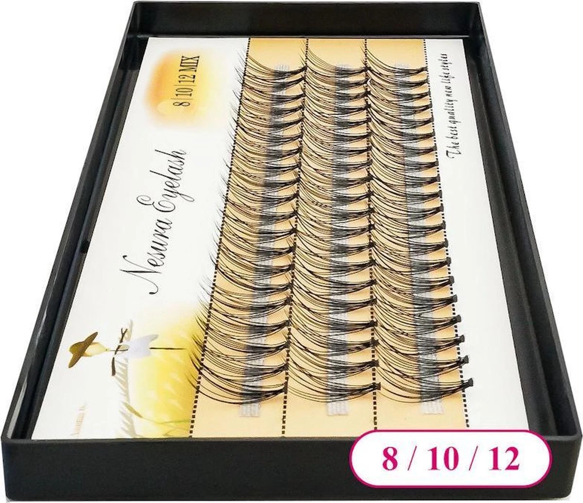 Clavier Nesura Eyelash C-Curl Mix Wimper Extension Wimper Plukjes 8-10-12mm 3 Clavier Nesura Eyelash C-Curl Mix Wimper Extension Wimper Plukjes 8-10-12mm