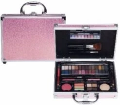 Make Up Koffer Glanzend Roze -Modecosmetica Winkel 1200x1048 5
