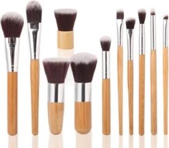 10-delig Bamboe Make-up Geschenkset- Make-up Kwasten - Make Up Brush- Poederkwast -Make Up Penselen Set -Foundation Kwast- Poeder Kwast- Concealer Brush- Lip Brush -Modecosmetica Winkel 1200x1049 4