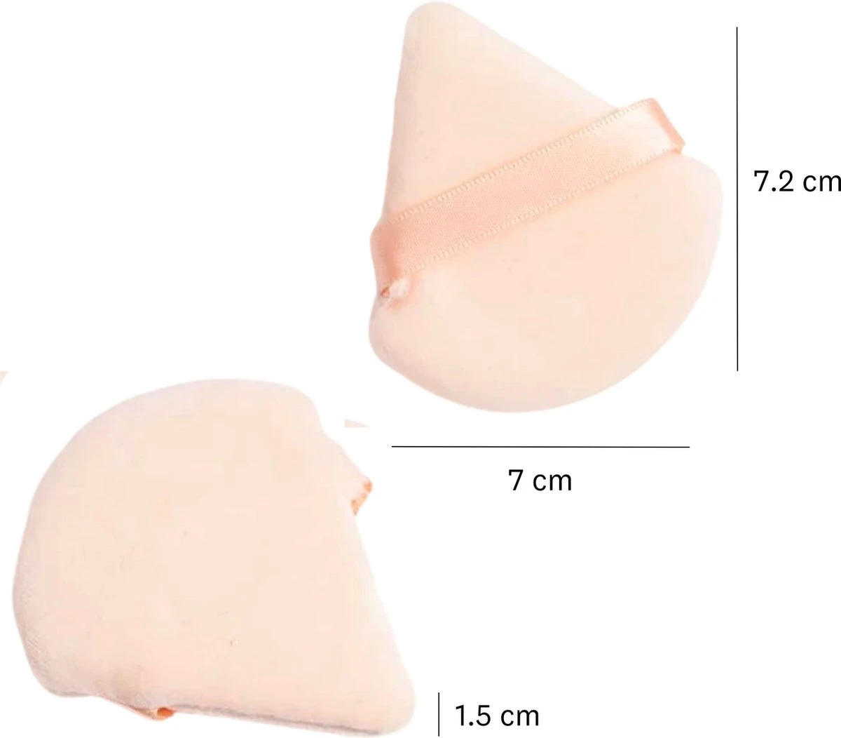 Merkloos Powder Puff Driehoek - Powder Puff - Beauty Blender - Powder Puff Triangle - 5 Stuks - Perzik 8 Merkloos Powder Puff Driehoek - Powder Puff - Beauty Blender - Powder Puff Triangle - 5 Stuks - Perzik - Image 6