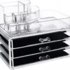 UNIQ Make-up Organiser Met 3 Lades SF-1303 (U320) - Cosmetica Opbergdoos - Transparant 1 UNIQ Make-up Organiser Met 3 Lades SF-1303 (U320) - Cosmetica Opbergdoos - Transparant -Modecosmetica Winkel 1200x1065 3