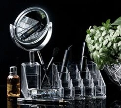 Oxid7® Organizer Voor Cosmetica Acryl - 25,5x22,5x15 Cm - 16 Vakken En Spiegel Met 3x Vergroting -Modecosmetica Winkel 1200x1070 9