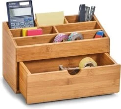 Zeller Present Houten Bureau Organizer - C-04-4-CHout - Sorteervakken & Duurzaam -Modecosmetica Winkel 1200x1072 4