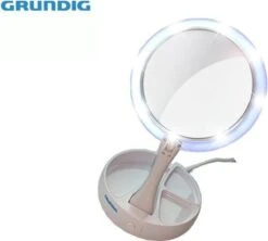 Grundig Opmaakspiegel - LED-verlichting - Opbergruimte Sieraden - Gewone En Vergrotende Spiegel - Wit -Modecosmetica Winkel 1200x1079 9
