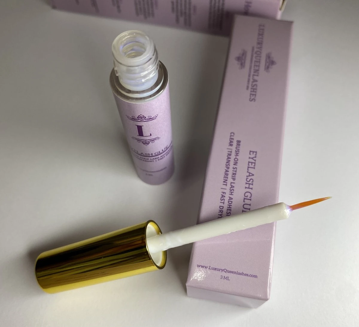 Luxuryqueenlashes Wimperlijm - Clear, Doorzichtig (2st) (NIEUWE VERPAKKING) 4 Luxuryqueenlashes Wimperlijm - Clear, Doorzichtig (2st) (NIEUWE VERPAKKING) - Image 2