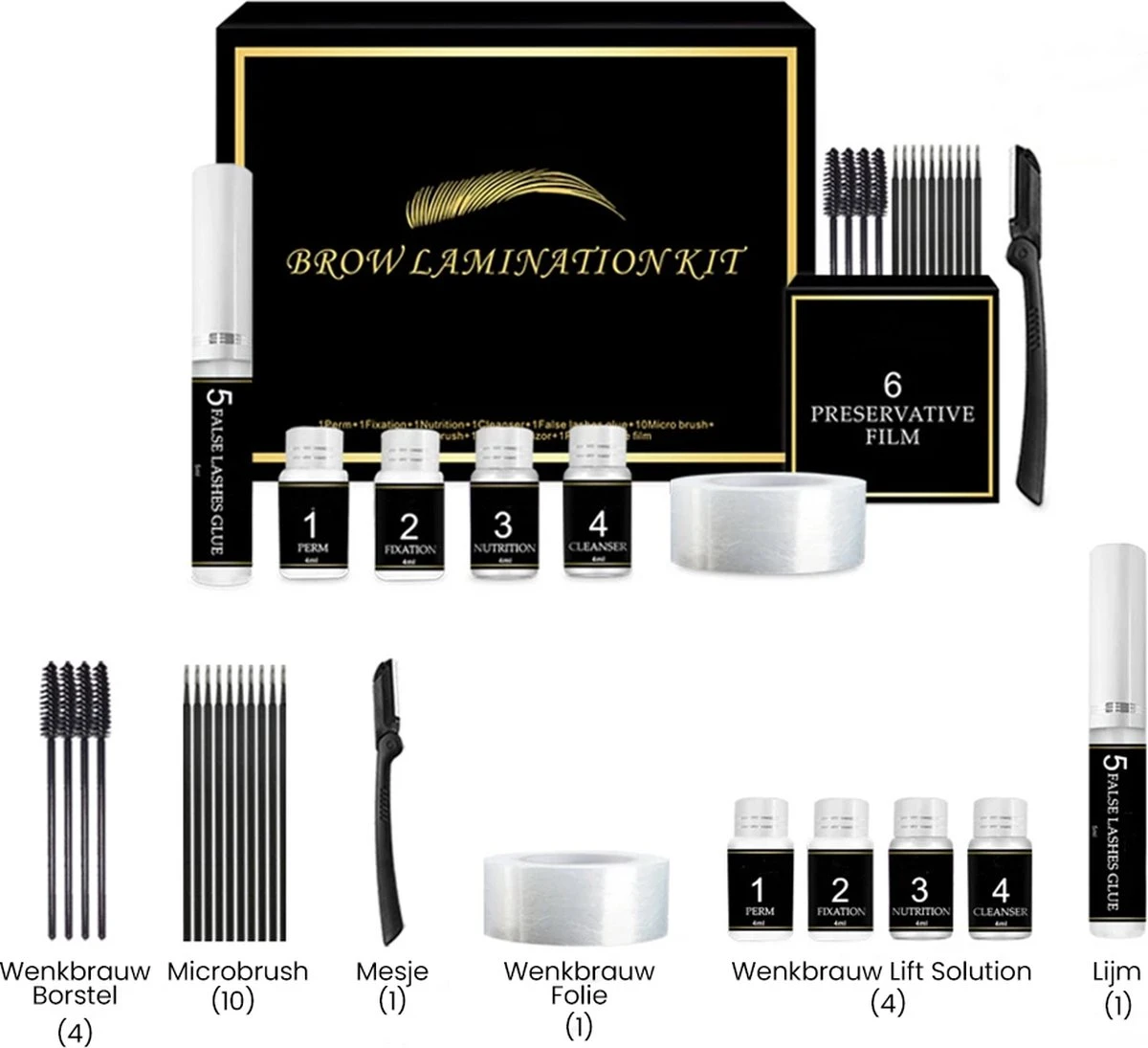 BluGo Brow Lamination Kit - Lash Lift - Wenkbrauwgel - Wimperlifting Set - Brow Soap - Eyelash Lift - Wimperverf - Brow Gel - Starterkit 9 BluGo Brow Lamination Kit - Lash Lift - Wenkbrauwgel - Wimperlifting Set - Brow Soap - Eyelash Lift - Wimperverf - Brow Gel - Starterkit - Image 7