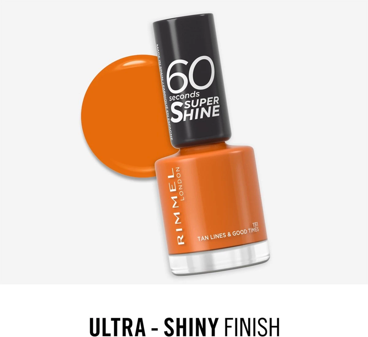 Rimmel London 60 Seconds SuperShine Nagellak - 151 Tan Lines & Good Times 6 Rimmel London 60 Seconds SuperShine Nagellak - 151 Tan Lines & Good Times - Image 4