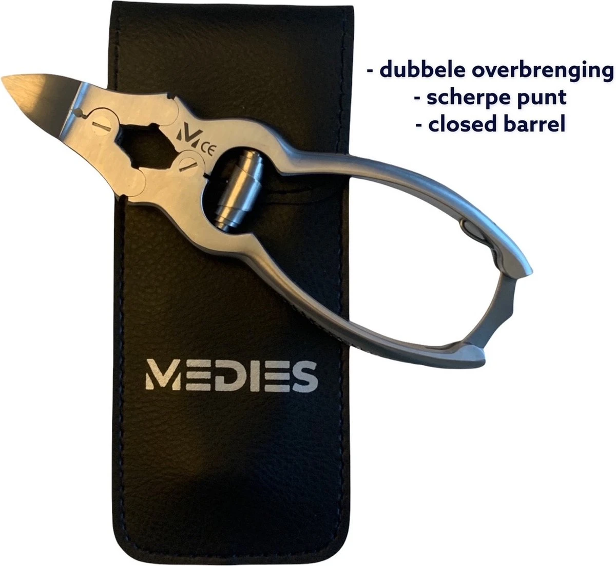 Medies - Premium Professionele Nageltang Met Dubbele Overbrenging Voor Harde Teennagels Met Gratis Kunstlederen Opbergtas | Dubbelscharniertang Gebogen | Nagelknipper | Nagelschaar - Zachte Opening En Sluiting 3 Medies - Premium Professionele Nageltang Met Dubbele Overbrenging Voor Harde Teennagels Met Gratis Kunstlederen Opbergtas | Dubbelscharniertang Gebogen | Nagelknipper | Nagelschaar - Zachte Opening En Sluiting