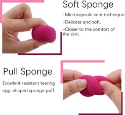 PD® - Make-up Spons - 2 Stuks - Roze - Beauty Blender - Blender Spons Voor Make-up - Foundation Blender - Make-up Ei -Modecosmetica Winkel 1200x1102 9