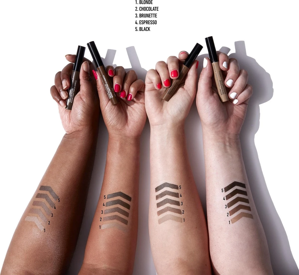 NYX Professional Makeup Tinted Brow Mascara - Chocolate TBM02 - Wenkbrauwgel 7 NYX Professional Makeup Tinted Brow Mascara - Chocolate TBM02 - Wenkbrauwgel - Image 5