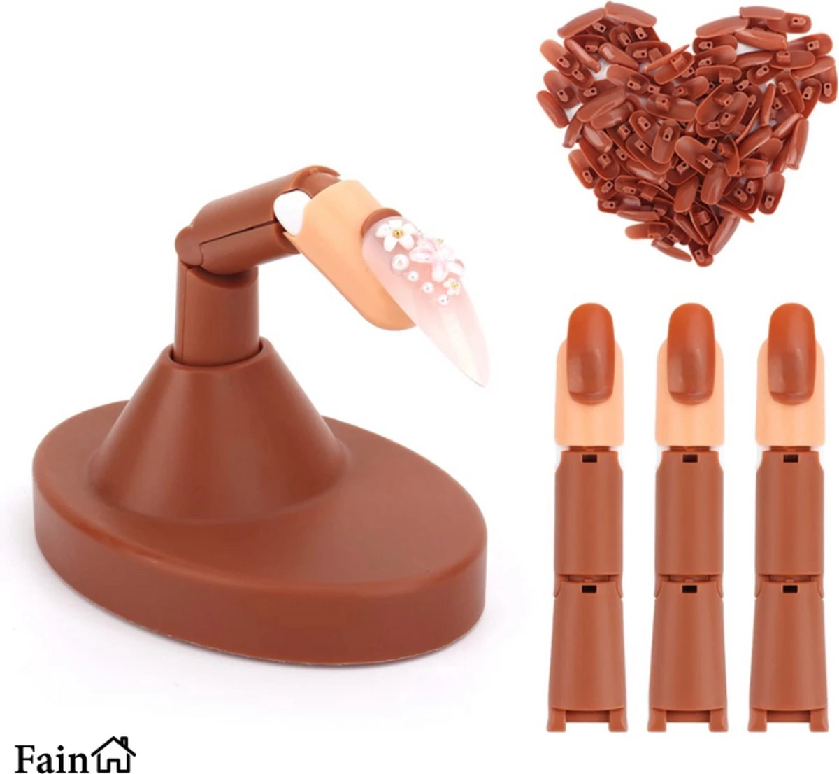 Oefenhand Voor Nagels – Nail Trainer Vinger – All-in-1 Set – Incl. 80 Kunstnagels – Nail Art – Nagel Set – Nail Trainer Hand 15 Oefenhand Voor Nagels – Nail Trainer Vinger – All-in-1 Set – Incl. 80 Kunstnagels – Nail Art – Nagel Set – Nail Trainer Hand - Image 13