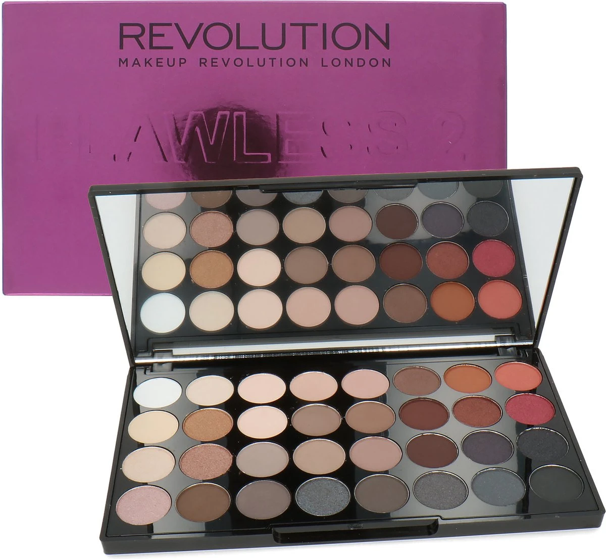 Makeup Revolution Flawless 2 Ultra Eyeshadows - Oogschaduw Palette - 32 Kleuren 3 Makeup Revolution Flawless 2 Ultra Eyeshadows - Oogschaduw Palette - 32 Kleuren