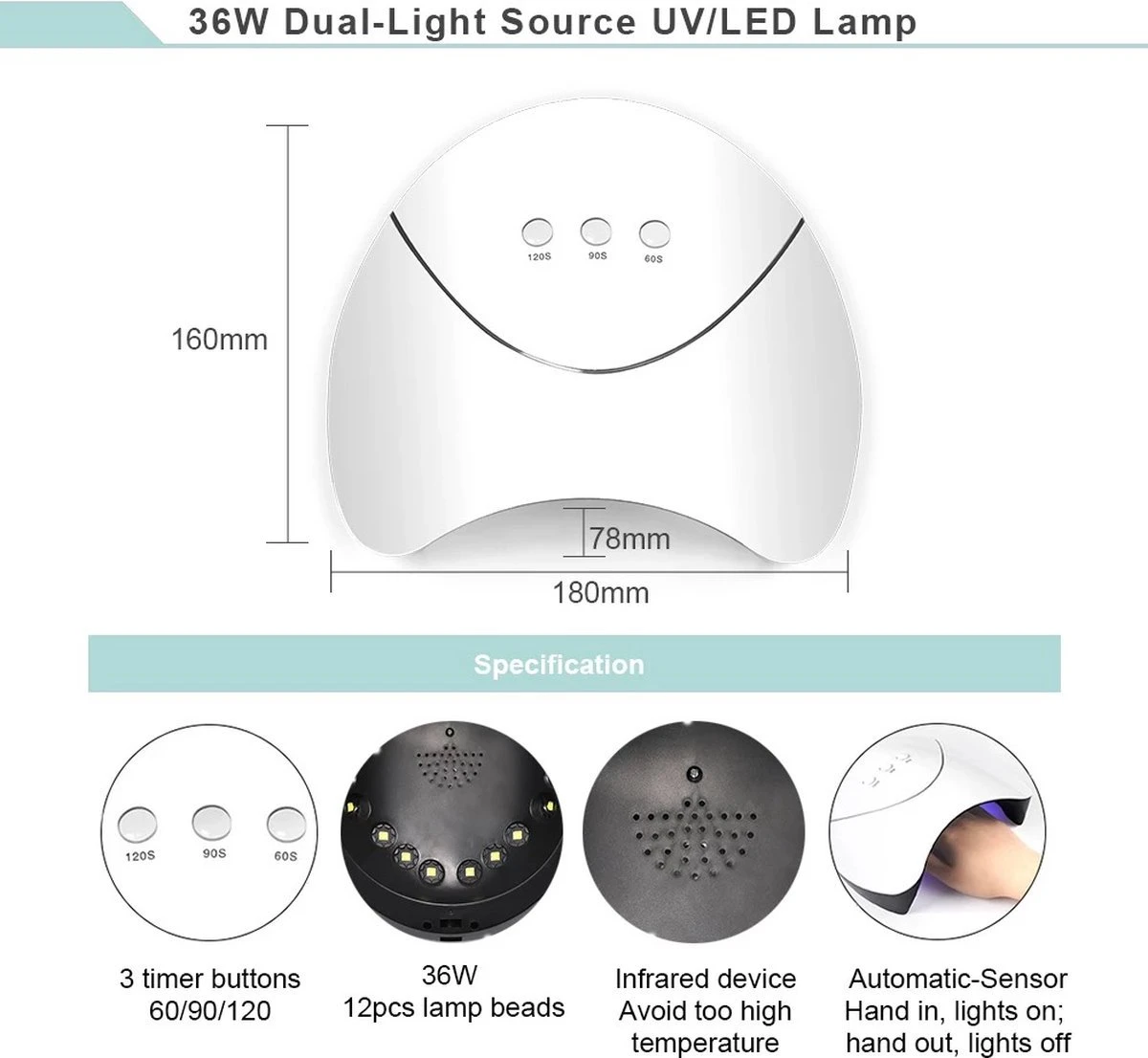 Polygel Kit- Polygel Nagels- Polygel Starter Set- 1x36W LED Nagel Droger Lamp 6x15ML Poly Gel 1 X Top Coat 1 X Base Coat 6x5ML UV Gel 1 X Dual End Nail Borstel 1x50Pcs Clear Quick Building Mold Tips 1x30ML Cleanser Plus 1 X Nagelvijl 1x6-Man 4 Polygel Kit- Polygel Nagels- Polygel Starter Set- 1x36W LED Nagel Droger Lamp 6x15ML Poly Gel 1 X Top Coat 1 X Base Coat 6x5ML UV Gel 1 X Dual End Nail Borstel 1x50Pcs Clear Quick Building Mold Tips 1x30ML Cleanser Plus 1 X Nagelvijl 1x6-Man - Image 2