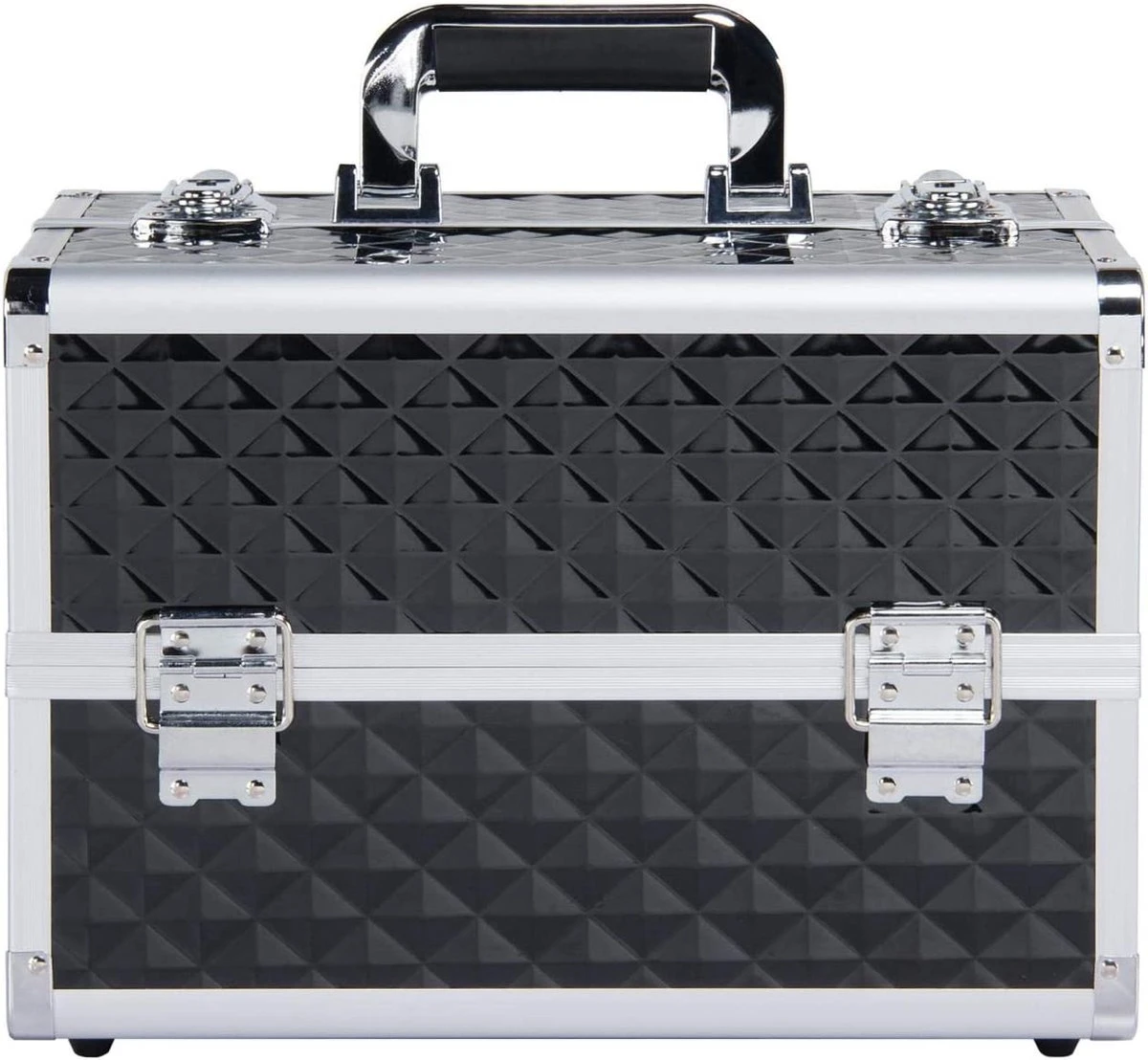 Make-upkoffer, Kapperskoffer, Cosmeticakoffer, Lege Nagelkoffer, Multikoffer, Afsluitbaar Voor Nageldesign/massageolie/fotoapparatuur, 34,7 X 22,2 X 25 Cm HMTM-YAHEE-411176 3 Make-upkoffer, Kapperskoffer, Cosmeticakoffer, Lege Nagelkoffer, Multikoffer, Afsluitbaar Voor Nageldesign/massageolie/fotoapparatuur, 34,7 X 22,2 X 25 Cm HMTM-YAHEE-411176