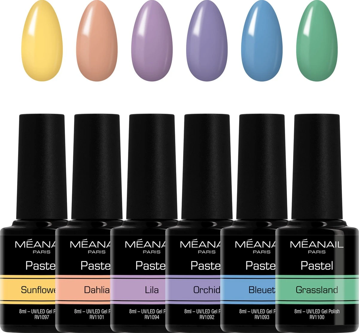 Méanail - Gellak - Pastel - Flowers - Gel Nagellak - 6 X 8ml 3 Méanail - Gellak - Pastel - Flowers - Gel Nagellak - 6 X 8ml
