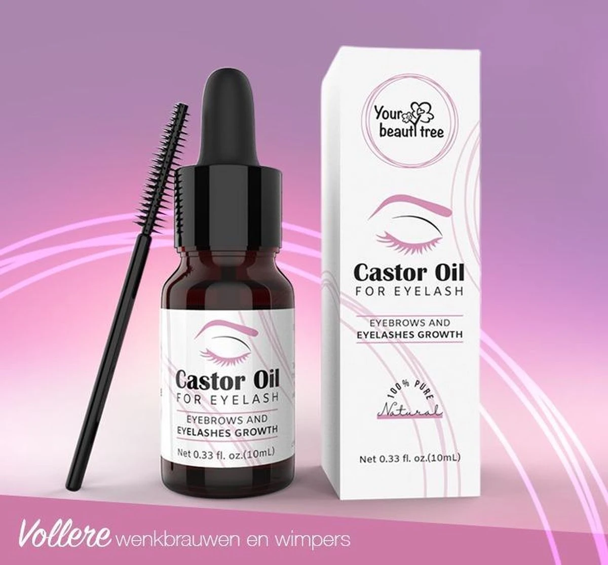 Your Beauty Tree ® Wimper Serum Met Echte Castor Olie |100% Natuurlijke Wimpergroei| Castor Oil Eyelash Serum|Wonder Olie | Wimper Groei | Wenkbrauw Serum | Lash Serum | Wimper Groeimiddel 10 Your Beauty Tree ® Wimper Serum Met Echte Castor Olie |100% Natuurlijke Wimpergroei| Castor Oil Eyelash Serum|Wonder Olie | Wimper Groei | Wenkbrauw Serum | Lash Serum | Wimper Groeimiddel - Image 8
