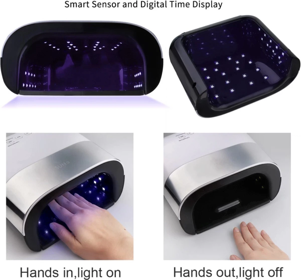 Sun Nageldroger Smart Series - Professionele UV Led Lamp - 48 Watt - Gellak - Nagellak 5 Sun Nageldroger Smart Series - Professionele UV Led Lamp - 48 Watt - Gellak - Nagellak - Image 3
