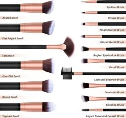 Bestope Make Up Kwasten Set Met Beauty Blenders 16 Delig - Brush Set - Kwasten Reiniger - Rosé Goud 20 Bestope Make Up Kwasten Set Met Beauty Blenders 16 Delig - Brush Set - Kwasten Reiniger - Rosé Goud -Modecosmetica Winkel 1200x1122 8