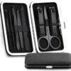 Manicure / Pedicure Set (8 Stuks) Hoge Kwaliteit Nagel Schaar Pincet Nagel Knipper Verzorging Zwart -Modecosmetica Winkel 1200x1123 3