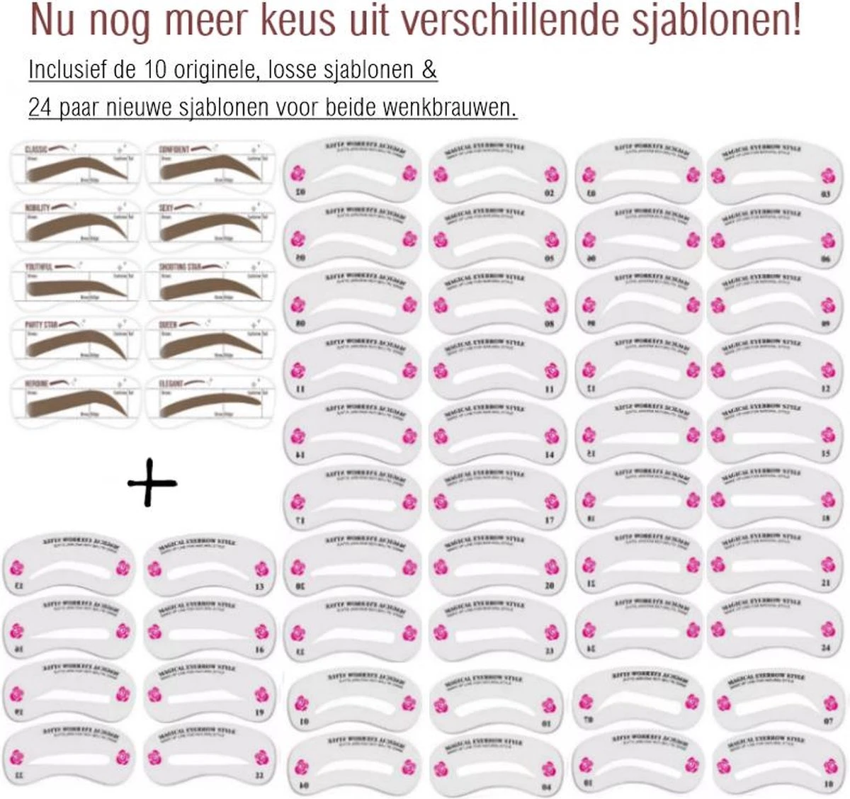 Merkloos Wenkbrauw Stempel – Brow Stamp – Stempelset – Make Up – Bruin – Incl. 34 Sjablonen – Incl. Wenkbrauw Borstel – Waterproof - Herbruikbaar - Cadeau Voor Haar 6 Merkloos Wenkbrauw Stempel – Brow Stamp – Stempelset – Make Up – Bruin – Incl. 34 Sjablonen – Incl. Wenkbrauw Borstel – Waterproof - Herbruikbaar - Cadeau Voor Haar - Image 4