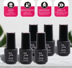 Miss Jules - 6-Delige Gellak Starterspakket - Nagellak - Kleur Paars, Lila & Glitter - Glanzend & Dekkend Resultaat -Modecosmetica Winkel 1200x1138 1