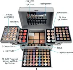 Professionele Make-up Koffer 132 Delig - Make Up Koffer Met Inhoud - Make Up Koffer Meisjes - Make Up Koffer Kinderen 10 Professionele Make-up Koffer 132 Delig - Make Up Koffer Met Inhoud - Make Up Koffer Meisjes - Make Up Koffer Kinderen -Modecosmetica Winkel 1200x1143 24