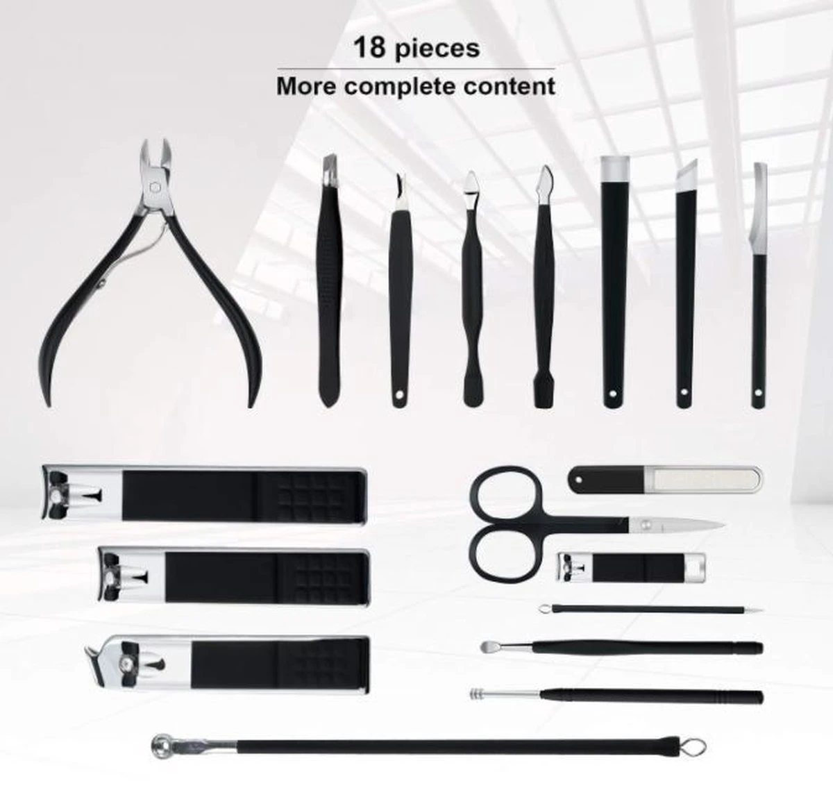 ATV PERFECTUM Luxe Manicure Pedicure & Gezichtsverzorging Set – 18 Delig – Inclusief Leren Opbergetui 6 ATV PERFECTUM Luxe Manicure Pedicure & Gezichtsverzorging Set – 18 Delig – Inclusief Leren Opbergetui - Image 4