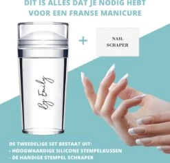 By Emily - Nagelstempel Met Schraper | Eenvoudige Franse Manicure | Nagel Kussen | Nail Art | Transparant | Stamp Set | Gel | Hoogwaardige Siliconen | Nagel Verzorging | Stempel Set | Nail Stamp | Transparante Jelly Stempel | Doorzichtig | Silicone 11 By Emily - Nagelstempel Met Schraper | Eenvoudige Franse Manicure | Nagel Kussen | Nail Art | Transparant | Stamp Set | Gel | Hoogwaardige Siliconen | Nagel Verzorging | Stempel Set | Nail Stamp | Transparante Jelly Stempel | Doorzichtig | Silicone -Modecosmetica Winkel 1200x1151 4