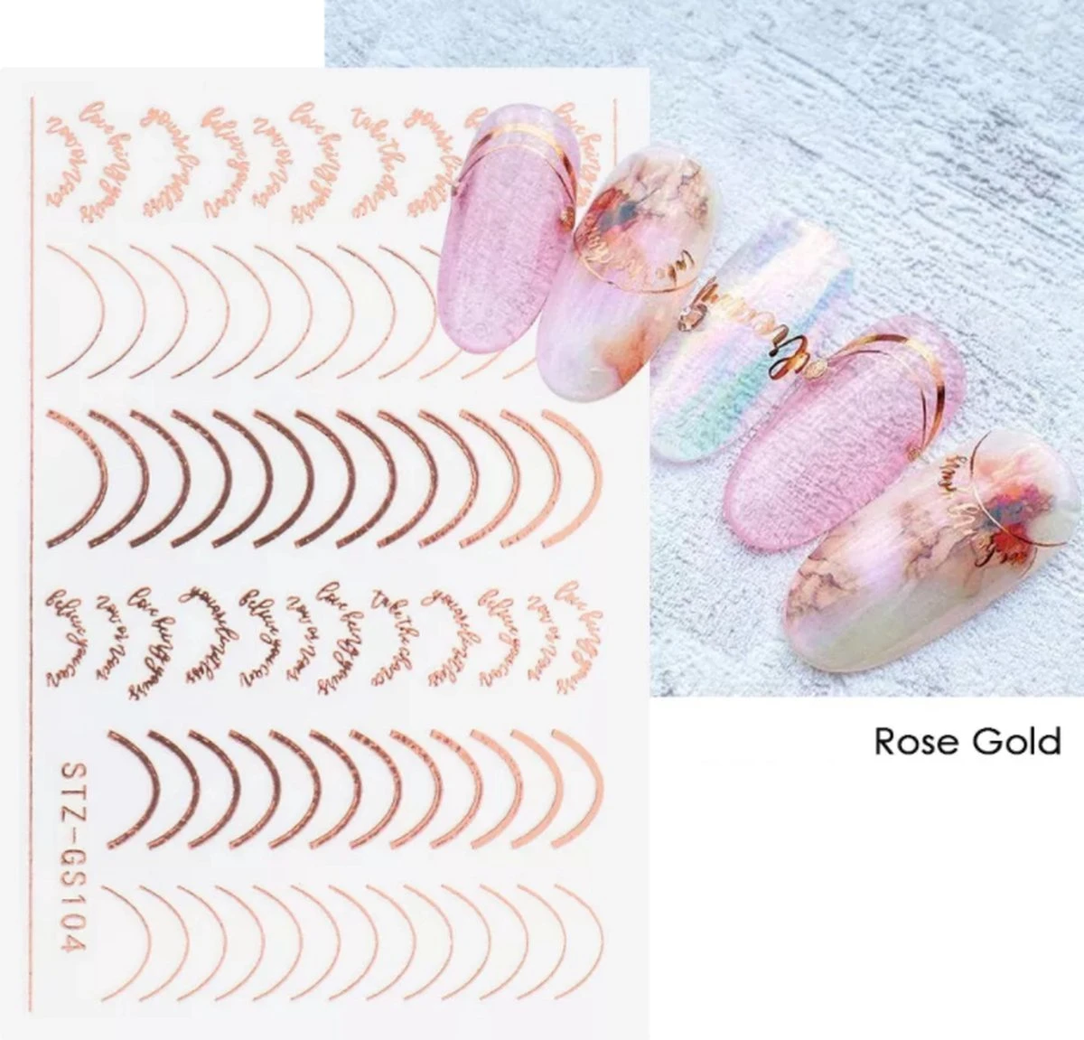 PRO-Deals | Nagelstickers | Tijdelijk 1 + 1 Gratis | Unieke Nagel Stickers | Kleur Rosé | Nail Art 3D Stickers | Nagelstickers | Nagel Decoratie 3 PRO-Deals | Nagelstickers | Tijdelijk 1 + 1 Gratis | Unieke Nagel Stickers | Kleur Rosé | Nail Art 3D Stickers | Nagelstickers | Nagel Decoratie