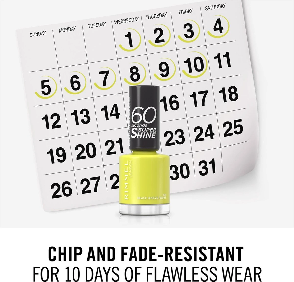Rimmel London 60 Seconds SuperShine Nagellak - 155 Beach Breeze Please 7 Rimmel London 60 Seconds SuperShine Nagellak - 155 Beach Breeze Please - Image 5