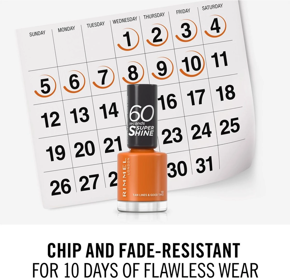 Rimmel London 60 Seconds SuperShine Nagellak - 151 Tan Lines & Good Times 8 Rimmel London 60 Seconds SuperShine Nagellak - 151 Tan Lines & Good Times - Image 6