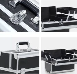 Confibel Make Up Koffer - Uitklapbaar - 5 Opbergbakken - Met Slot 23 Confibel Make Up Koffer - Uitklapbaar - 5 Opbergbakken - Met Slot -Modecosmetica Winkel 1200x1153 11