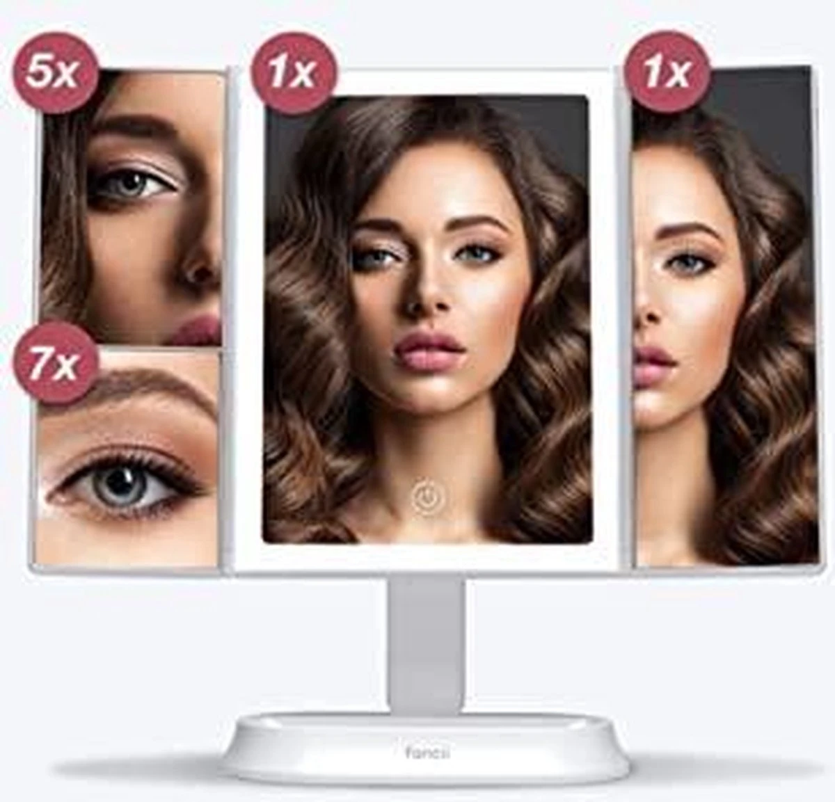 Merkloos Make-up Spiegel Met LED Verlichting 10x Vergroot 5 Merkloos Make-up Spiegel Met LED Verlichting 10x Vergroot - Image 3