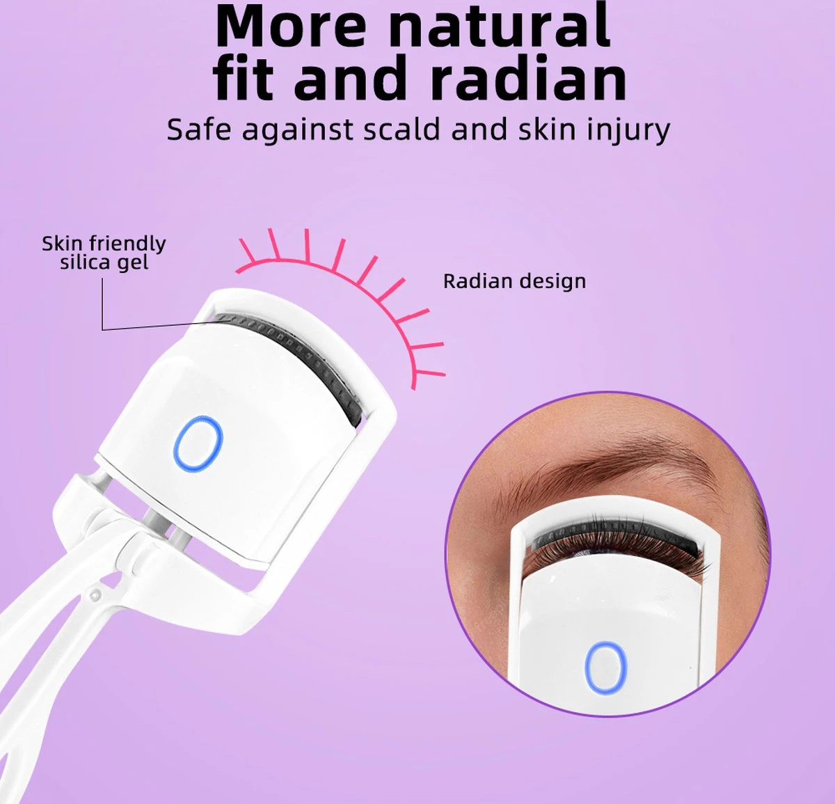 BeautyTech Elektrische Wimperkruller/Wimperkrultang - Roze - Oplaadbaar - Beauty - Verzorging - Make Up 8 BeautyTech Elektrische Wimperkruller/Wimperkrultang - Roze - Oplaadbaar - Beauty - Verzorging - Make Up - Image 6