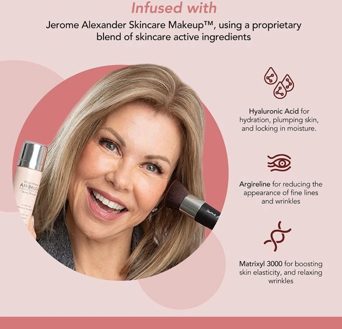 Magic Minerals AirBrush Foundation 3-delige Set By Jerome Alexander – Warm/Beige – Foundation En LiquidSilk Airbrush Primer Kit – Met Gratis Kabuki Kwast - Make-up Met Een Natuurlijke Dekking 4 Magic Minerals AirBrush Foundation 3-delige Set By Jerome Alexander – Warm/Beige – Foundation En LiquidSilk Airbrush Primer Kit – Met Gratis Kabuki Kwast - Make-up Met Een Natuurlijke Dekking - Image 2