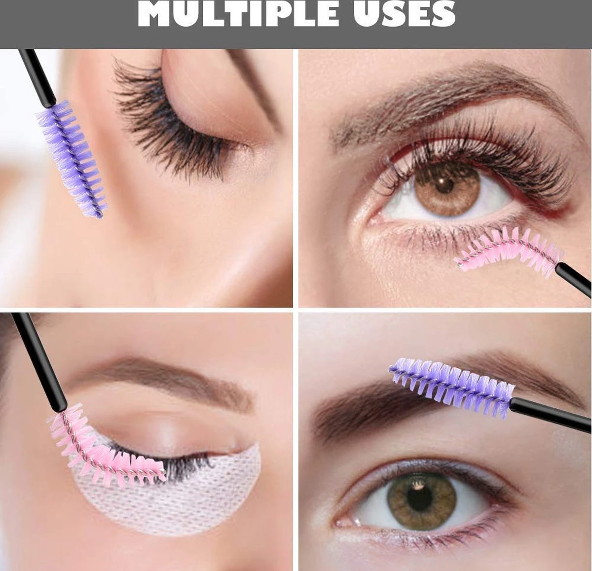 Vardaan Wegwerp Wimper & Wenkbrauw Borstels - Mascara Borsteltjes - Paarse & Roze Borsteltjes Voor Makeup - Mascara Borstel - 50 Stuks 7 Vardaan Wegwerp Wimper & Wenkbrauw Borstels - Mascara Borsteltjes - Paarse & Roze Borsteltjes Voor Makeup - Mascara Borstel - 50 Stuks - Image 5