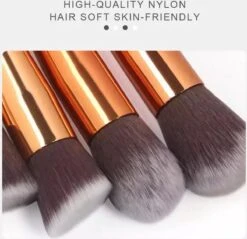 Professionele Make-up Kwasten - Poederkwast- Penseel Kwast- Oogschaduw Kwast - Bronzer Kwast -Foundation Kwast- Kabuki Kwasten- Contouren -make-up Borstels 10-delig -Modecosmetica Winkel 1200x1161 10