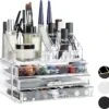 Relaxdays Make-up Organizer Klein - Stapelbaar - Sieradendoosje - Cosmetica - Opbergbox - Doorzichtig -Modecosmetica Winkel 1200x1161 14