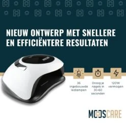 MOOSCARE 120 Watt LED Lamp Voor Gellak Nagels - UV Lamp Gelnagels - Nail Art Nagellamp - Gel Nagellak Nageldroger -Modecosmetica Winkel 1200x1165 1