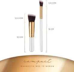 Evvie Set Van 10 Make-up Kwasten Kabuki - Wit-Goud 18 Evvie Set Van 10 Make-up Kwasten Kabuki - Wit-Goud -Modecosmetica Winkel 1200x1165 30