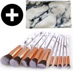 Luxe Make Up Kwasten Set - Make Up Brush - Oogschaduw – Beauty - Foundation Kwast - Poederkwast - Brush - Make Up - Cosmetica - Kwasten Set – Make Up Etui - Make Up Penselen Set – Make Up Set