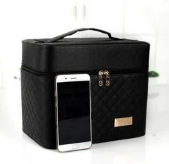 Confibel Make Up Koffer - Uitklapbaar - 5 Opbergbakken - Met Spiegel - Zwart 22 Confibel Make Up Koffer - Uitklapbaar - 5 Opbergbakken - Met Spiegel - Zwart -Modecosmetica Winkel 1200x1167 55