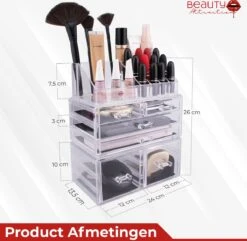 Beauty Attraction Make Up Organizer – Opbergdoos – Nagellak – Organizer 22 X 2,12 X 5,8 CM – 24 X 15 X 11 CM – Transparant 18 Beauty Attraction Make Up Organizer – Opbergdoos – Nagellak – Organizer 22 X 2,12 X 5,8 CM – 24 X 15 X 11 CM – Transparant -Modecosmetica Winkel 1200x1169 11