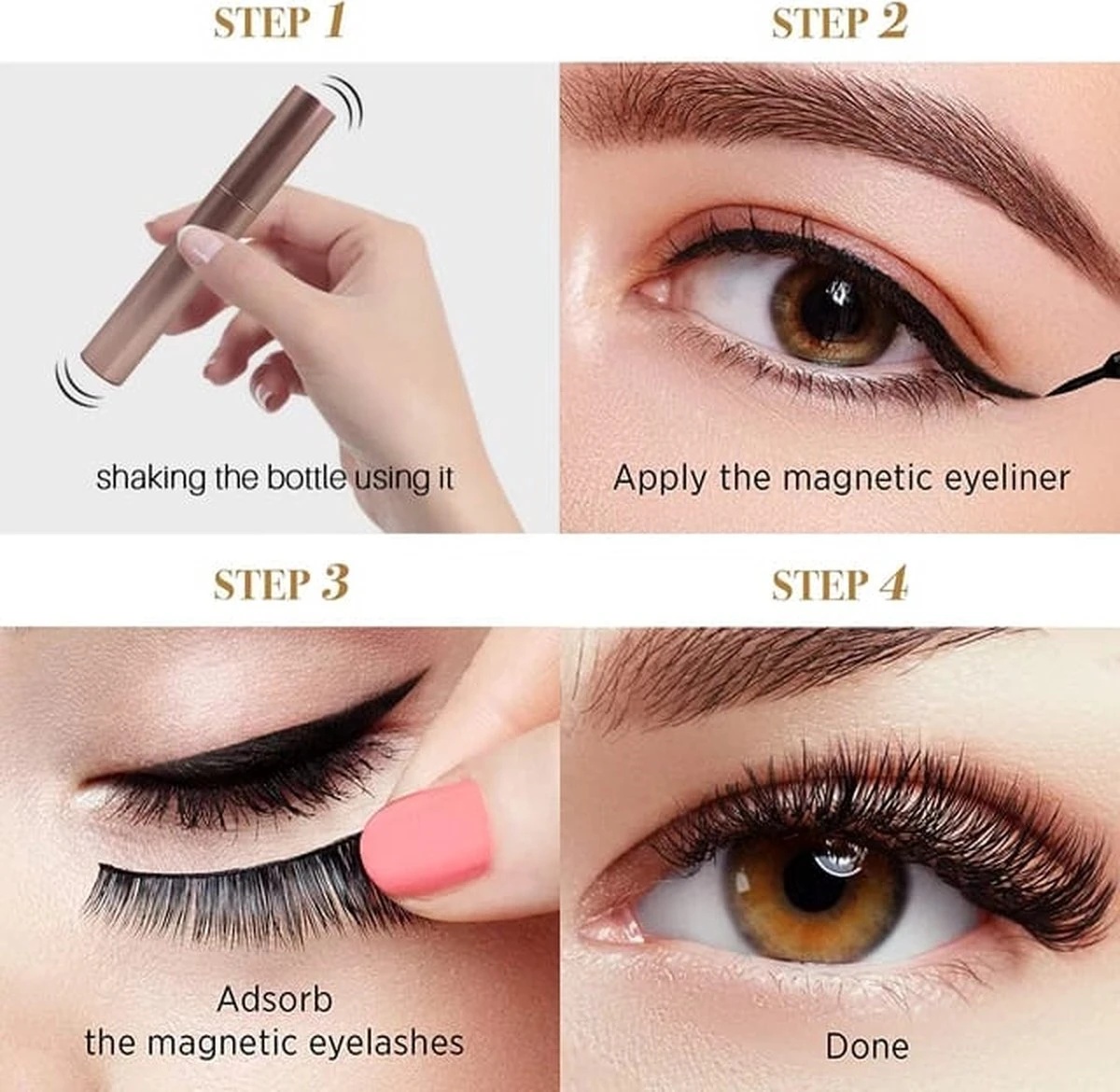 BellaLine – Magnetische Wimpers – 6 Set – 2 Eyeliners – Applicator – Nep Wimpers – Magnetic Eyelashes – Valse Wimpers – Wimper Extensions – Fake Lashes – Natuurlijke Look – Geen Lijm Nodig 6 BellaLine – Magnetische Wimpers – 6 Set – 2 Eyeliners – Applicator – Nep Wimpers – Magnetic Eyelashes – Valse Wimpers – Wimper Extensions – Fake Lashes – Natuurlijke Look – Geen Lijm Nodig - Image 4