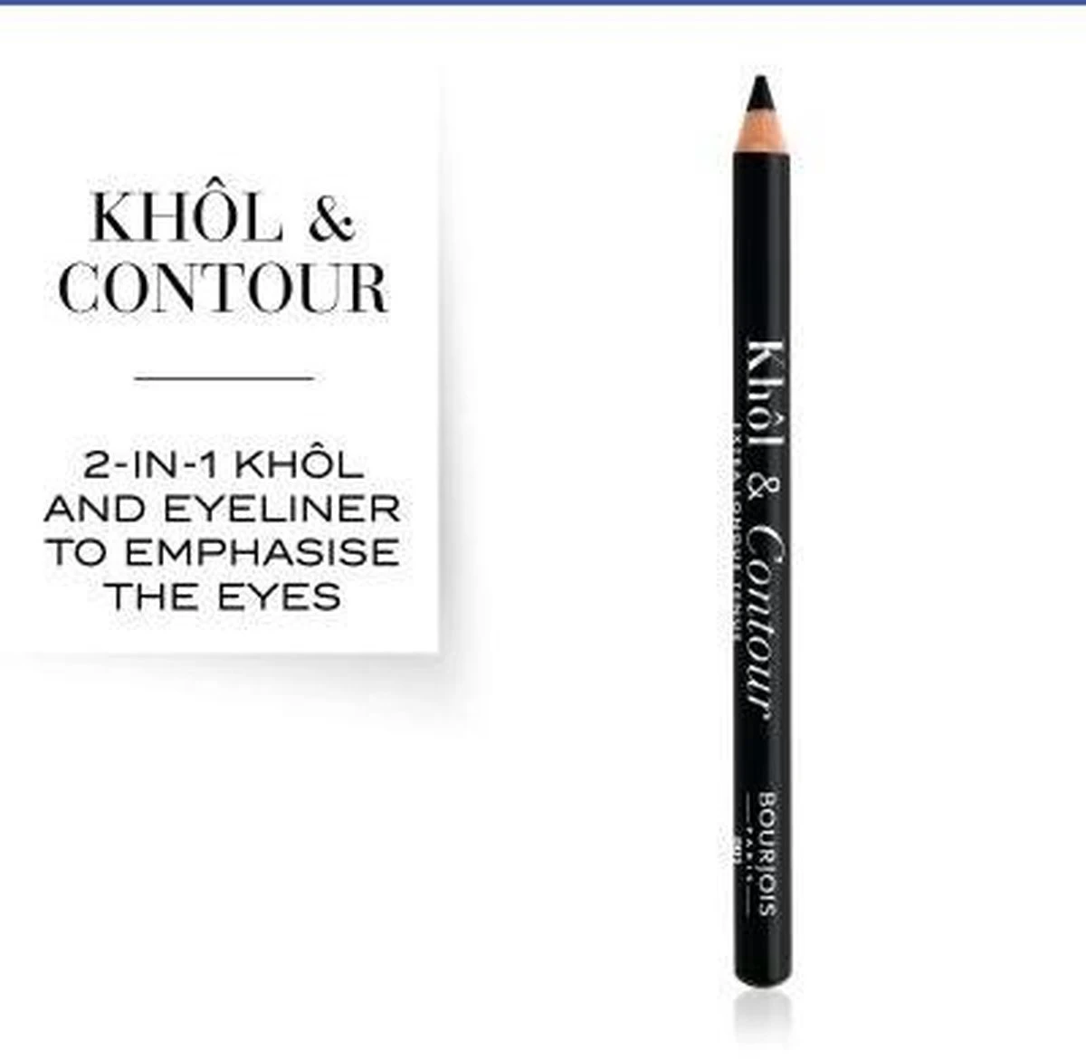 Bourjois Khol & Contour Extra Long Wear Oogpotlood - 001 Black 14 Bourjois Khol & Contour Extra Long Wear Oogpotlood - 001 Black - Image 12