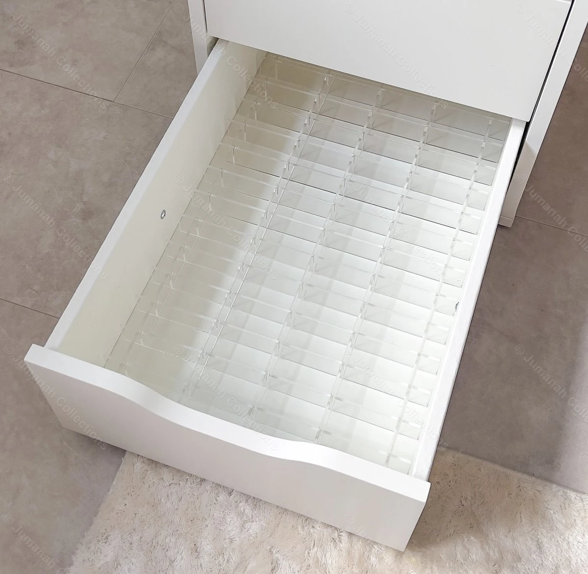 Jumanah® Collections "Sorted" - Large - Set A - Make Up Organizer Ladeverdeler Transparant Acryl- Ikea Alex 5 Ladeblok 4 Jumanah® Collections "Sorted" - Large - Set A - Make Up Organizer Ladeverdeler Transparant Acryl- Ikea Alex 5 Ladeblok - Image 2