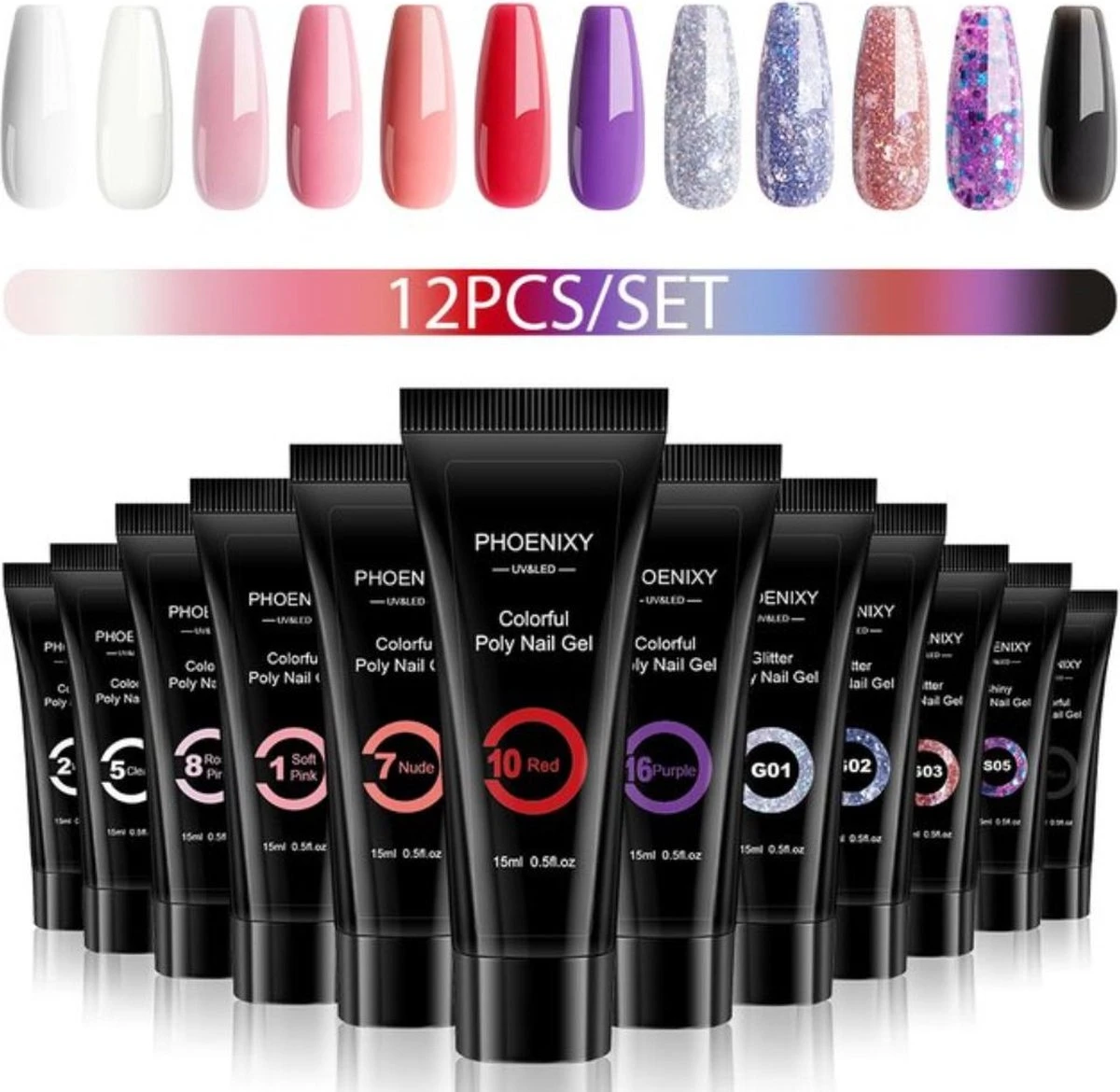 Merkloos Polygel Nagels Starterspakket | 12 Stuks | Langdurig | Polygel Kit | Polygel Nagels | Set 3 3 Merkloos Polygel Nagels Starterspakket | 12 Stuks | Langdurig | Polygel Kit | Polygel Nagels | Set 3