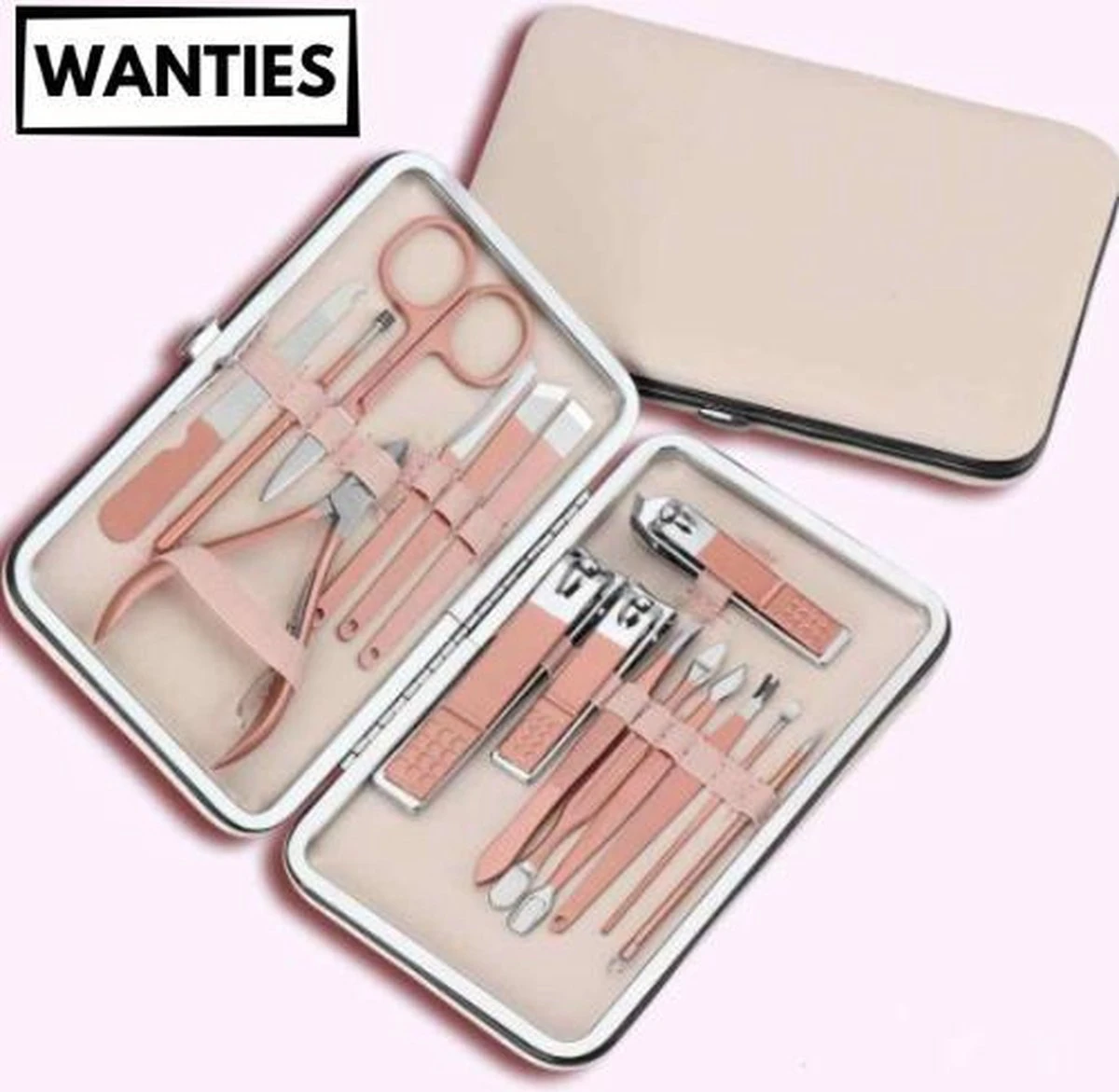 Professionele 16-in-1 Manicure / Pedicure Set In Rose Gold In Luxe Opbergdoosje | Nagelgarnituur 16 Stuks Roségoud / Goud | Nagelknipper Nageltang Ingegroeide Teennagel Manicureset Pedicureset | Nagelschaar Nagelschaartje Nageltang Nagelknipper 3 Professionele 16-in-1 Manicure / Pedicure Set In Rose Gold In Luxe Opbergdoosje | Nagelgarnituur 16 Stuks Roségoud / Goud | Nagelknipper Nageltang Ingegroeide Teennagel Manicureset Pedicureset | Nagelschaar Nagelschaartje Nageltang Nagelknipper